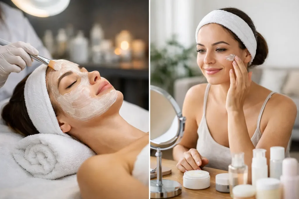 Professional Facial vs Home Facial: What Works?